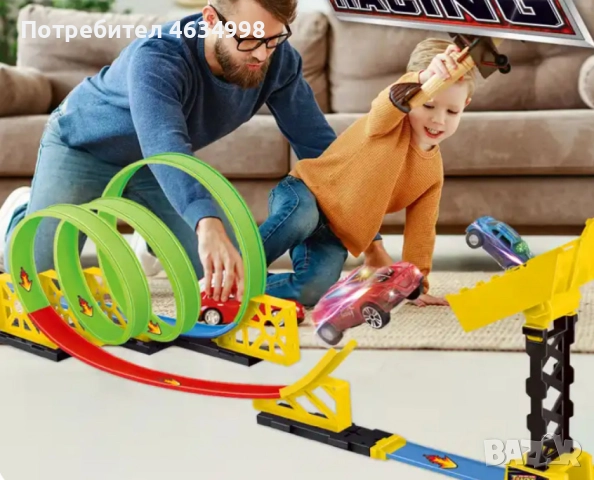 Играчка състезателно трасе с колички  