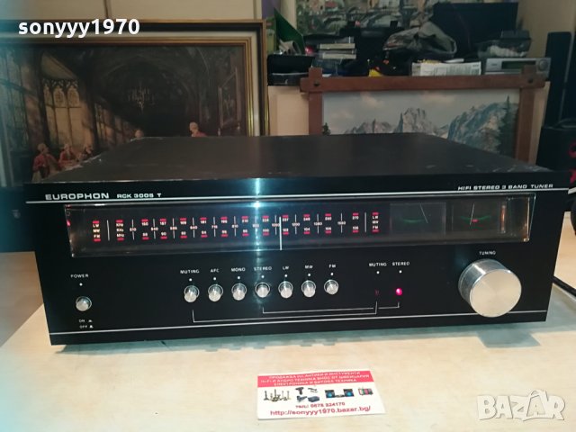 EUROPHON RCK3005T-STEREO TUNER-SWITZERLAND 1305211102, снимка 8 - Ресийвъри, усилватели, смесителни пултове - 32859833