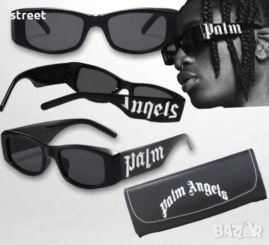 Palm Angels sunglasses унисекс слънчеви очила, цената е за комплект слънчеви очила кутия и кърпичка , снимка 1
