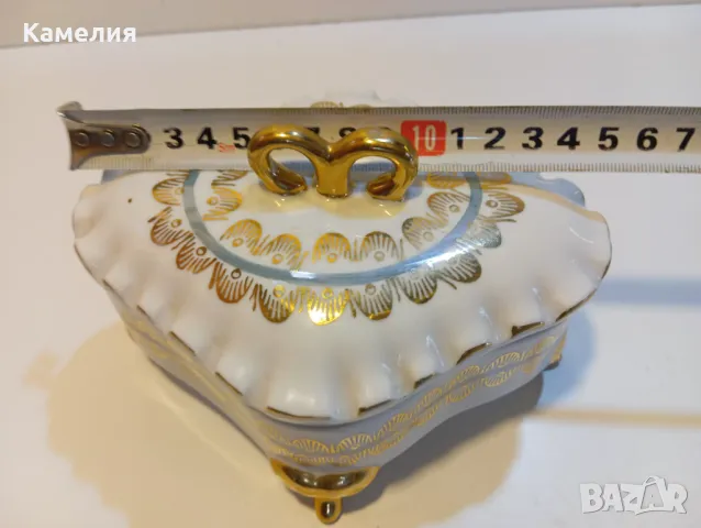 Кутия порцеланова, снимка 4 - Антикварни и старинни предмети - 49176436