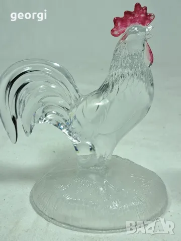 стъклен петел   1/5, снимка 5 - Декорация за дома - 48564710