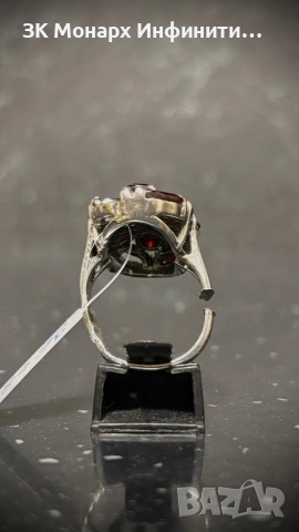 Сребърен пръстен/Липсва един камък,и е скъсан, снимка 4 - Пръстени - 50660669