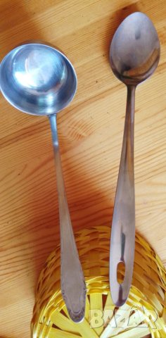 Лъжица за сервиране неръждавейка/алпака, снимка 1