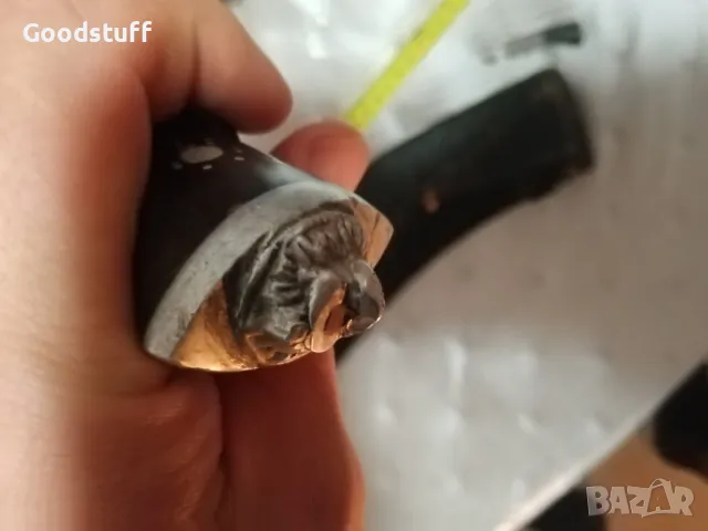 Стар нож, голям военен, боен Кукри, Непал, кост, кания,

, снимка 2 - Антикварни и старинни предмети - 47311060