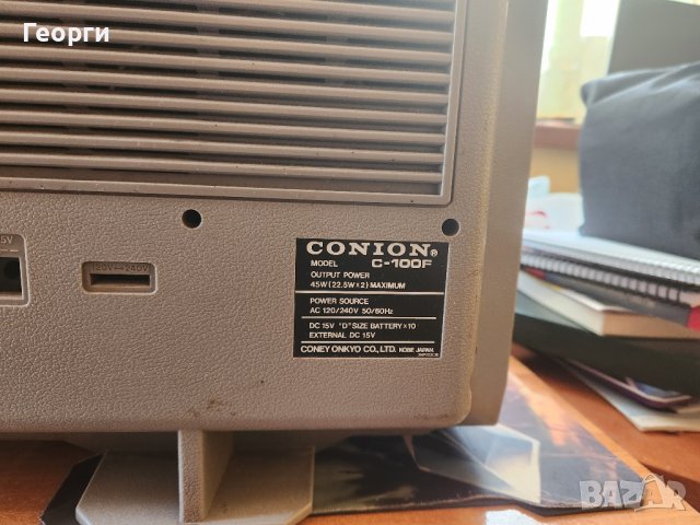 Conion c-100f boombox , снимка 2 - Радиокасетофони, транзистори - 38242682