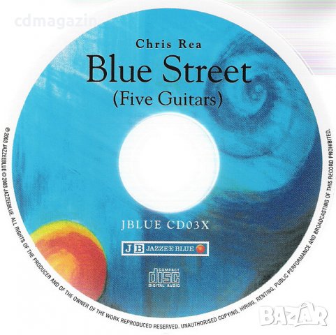 Компакт дискове CD Chris Rea ‎– Blue Street (Five Guitars), снимка 3 - CD дискове - 35192767
