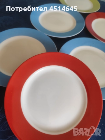 Чинии 7 бр.НОВИ порцелан d19 см.