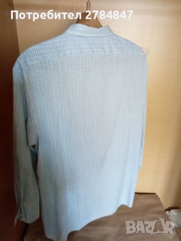 Мъжка риза с дълъг ръкав карирана, снимка 3 - Ризи - 37008322