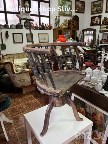 АНТИКА!!! Рядък бръснарски стол №1537, снимка 2 - Антикварни и старинни предмети - 35161863