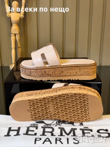 Hermes Дамски Чехли На Платформа Хермес Код E275, снимка 16 - Чехли - 50415370