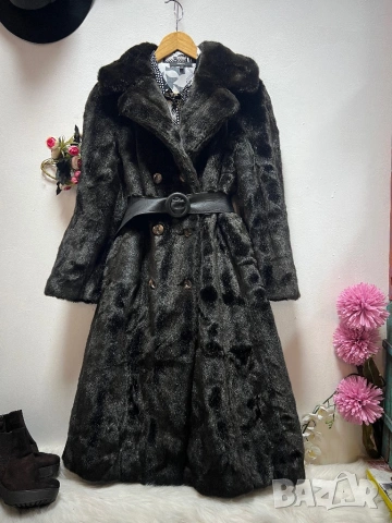 Палто еко косъм