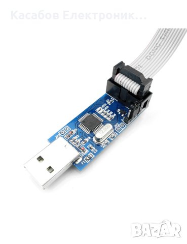 USBasp ATMEL AVR ATMEGA ISP Програматор + лента, снимка 1