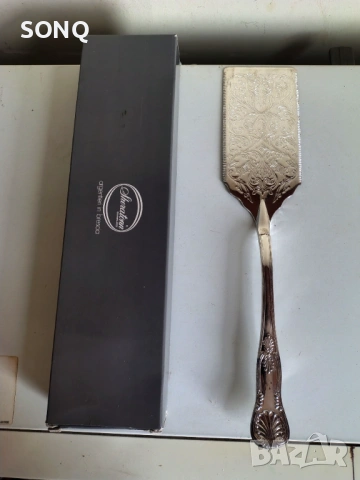 Страхотен Посребрен Комплект За Сервиране На Спагети,Лазаня, снимка 7 - Прибори за хранене, готвене и сервиране - 53395613