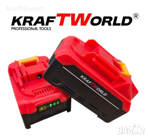 Комплект 4в1 KraftWorld Безчеткови Машини Гайковерт-винтоверт, Ъглошлайф и Перфоратор, снимка 10 - Други инструменти - 50483743