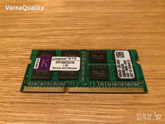 4GB DDR3 PC3-8500 1067 MHz 1066 MHz MacBook РАМ Памет SO-DIMM за ЛАПТОПИ 8500S KVR1066D3S7/4G, снимка 1 - Части за лаптопи - 39914878