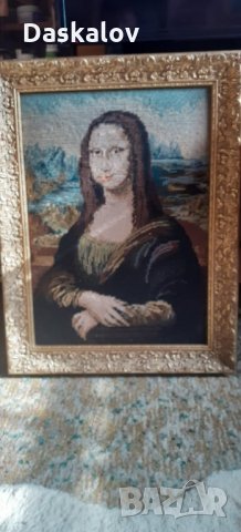 Продавам гоблен Мона Лиза, снимка 4 - Гоблени - 33141586