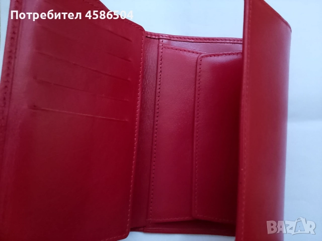 Продавам кожено дамско портмоне, снимка 2 - Портфейли, портмонета - 52802301