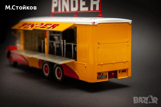 Генераторен камион Bernard 28 Pinder Circus 1951г мащаб 1/43, снимка 9 - Колекции - 52777205