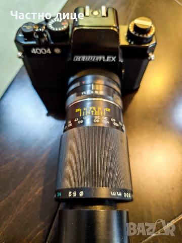 Фотоапарат Revueflex 4004 с обектив Porst Super Tele 300mm, снимка 3 - Фотоапарати - 52866402