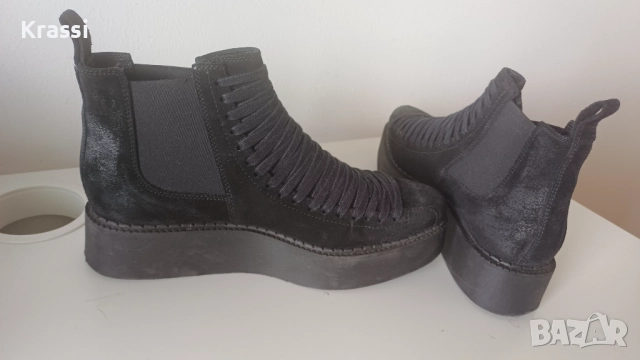 Черни боти Musette 37, снимка 6 - Дамски боти - 52024149