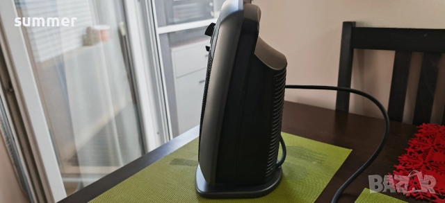 Керамичен радиатор Delonghi черен, снимка 3 - Радиатори - 52095973