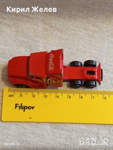 Метална количка Камион COCA COLA за КОЛЕКЦИЯ ДЕКОРАЦИЯ 25232, снимка 5 - Колекции - 53561027