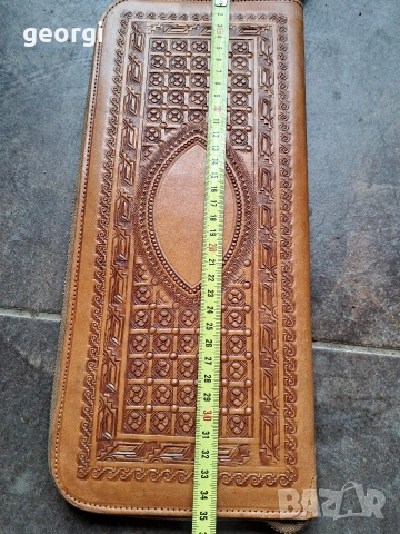 кожена чанта портмоне от естествена кожа с ацтекски мотиви 33/1, снимка 7 - Портфейли, портмонета - 53393820