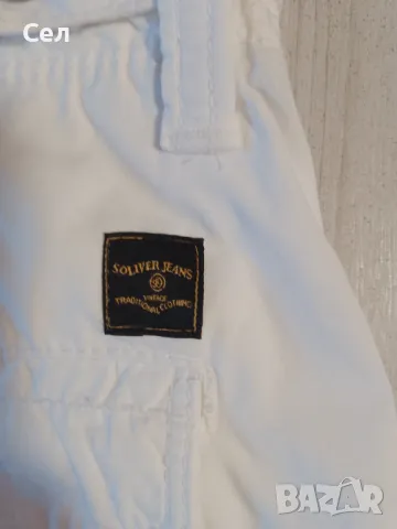 Мъжки спортно-елегантен бял панталон s'Oliver 34, снимка 2 - Панталони - 49944007