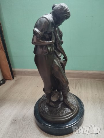 Стара статуетка,композиция, снимка 5 - Антикварни и старинни предмети - 43408052