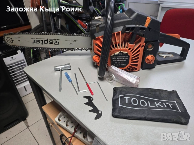 Бензинова резачка за дърва Rapter RR CS-52, 2.4 к.с., 40 см