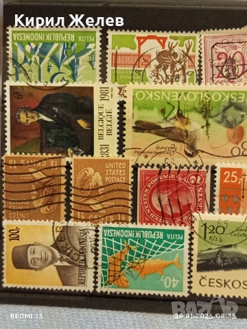 Стари пощенски марки от цял свят смесени АМЕРИКА, БЕЛГИЯ, ЧЕХОСЛОВАКИЯ за КОЛЕКЦИЯ 51984, снимка 2 - Филателия - 53217395