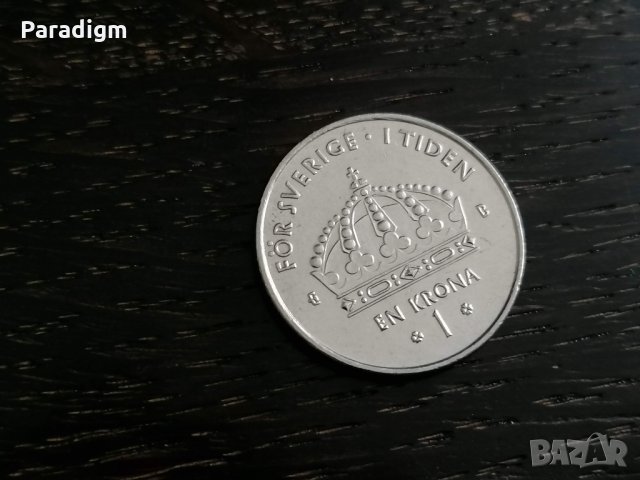 Mонета - Швеция - 1 крона | 2002г.