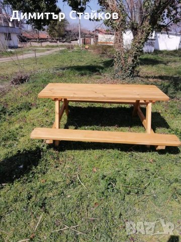 Маса с пейки, снимка 4 - Градински мебели, декорация  - 32396835