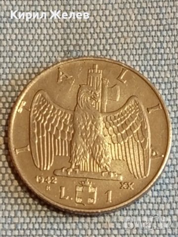 Две монети 1 лира 1942г. Италия 1 гулден 1980г. Недерландия За КОЛЕКЦИЯ 26023, снимка 2 - Нумизматика и бонистика - 48660562