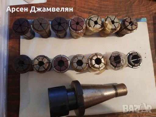 Цангов патроник ИСО40 със 11 цанги , снимка 2 - Други инструменти - 28293554