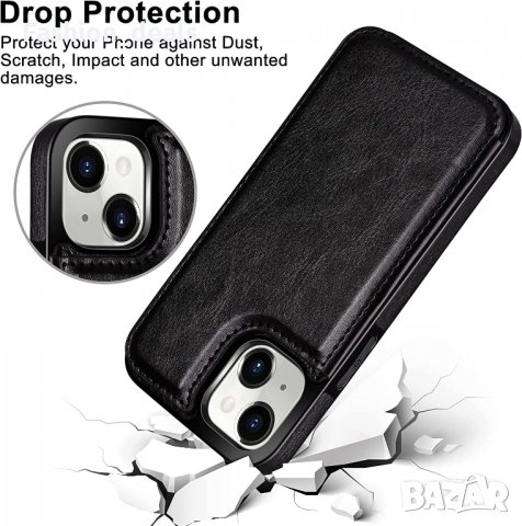 Нов кожен Калъф Кейс Гръб за защита телефон iPhone 14 Pro Max Айфон, снимка 5 - Калъфи, кейсове - 38307125