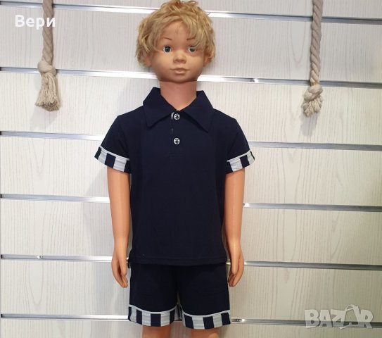 Ново детско моряшко комплектче тип Lacoste с яка, 5-6 години, снимка 11 - Детски комплекти - 29029420