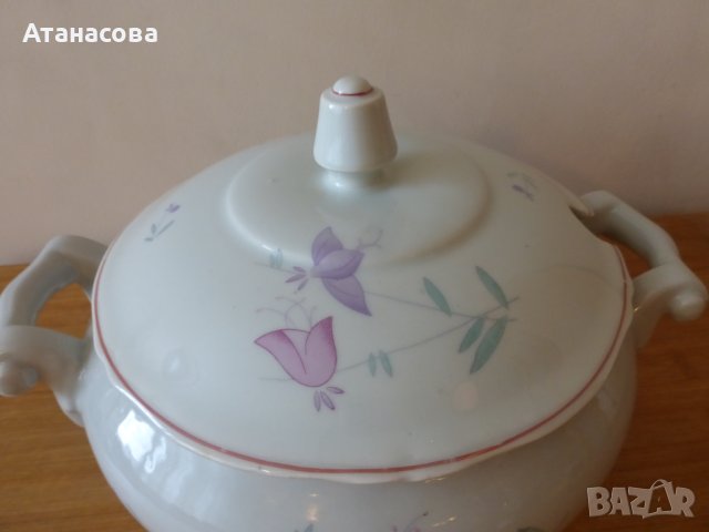 Супник Барок български порцелан Коста Йорданов Видин 1970 г, снимка 3 - Други - 43905432