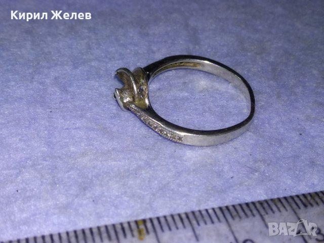 ИЗЯЩЕН СКЪПОЦЕНЕН СРЕБЪРЕН ФИН ПРЪСТЕН СРЕБРО 925 с ФАСЕТИРАНИ ИСКРЯЩИ ЦИРКОНИ 40575, снимка 15 - Пръстени - 43223392