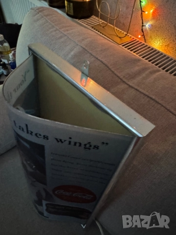 Coca Cola "Your thirst takes wings" Реклама Светеща кока кола Coca-Cola, снимка 7 - Колекции - 52875414