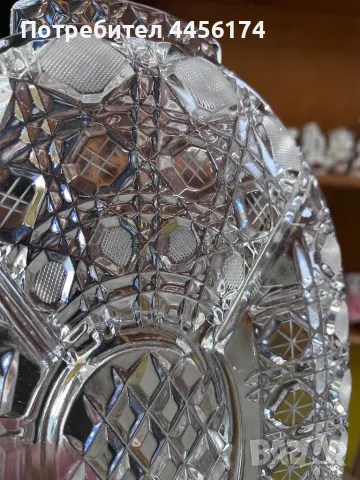 Бохемско кристално плато, снимка 6 - Прибори за хранене, готвене и сервиране - 50089846