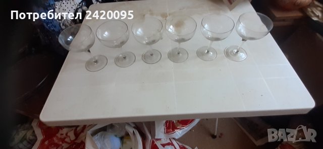  стари стъклени  чаши-15лв, снимка 2 - Чаши - 44098242