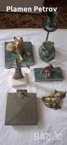 бронзова мечка и др бронзови предмети , снимка 13 - Статуетки - 42142603