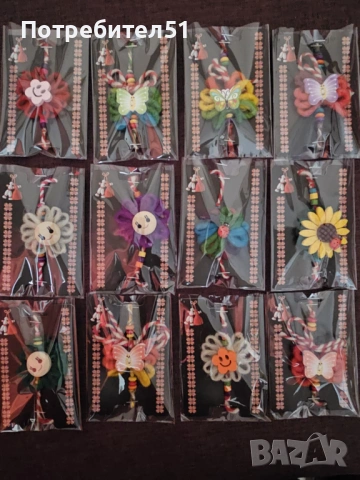 Вълнени мартеници за ръка или за закичване, снимка 3 - Други - 53419964