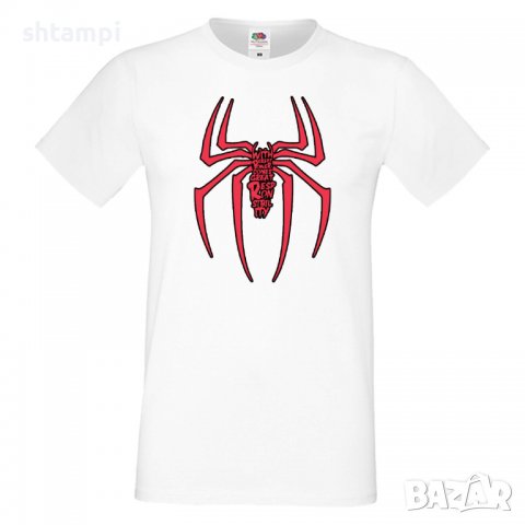 Мъжка тениска Spiderman Игра,Изненада,Подарък,Празник,Повод, снимка 4 - Тениски - 37247722