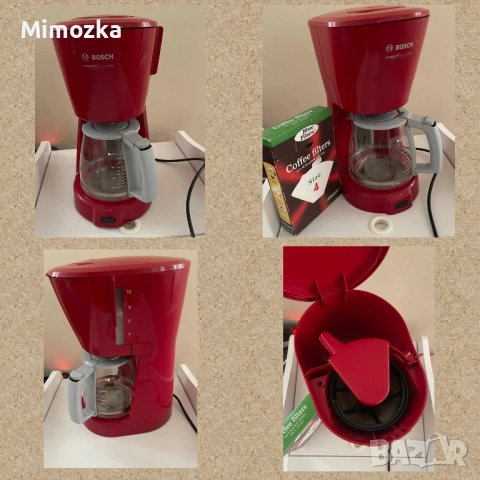 Червена кафемашина на Bosch за шварц кафе!