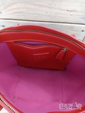Червена дамска чанта Koan, снимка 4 - Чанти - 36841049