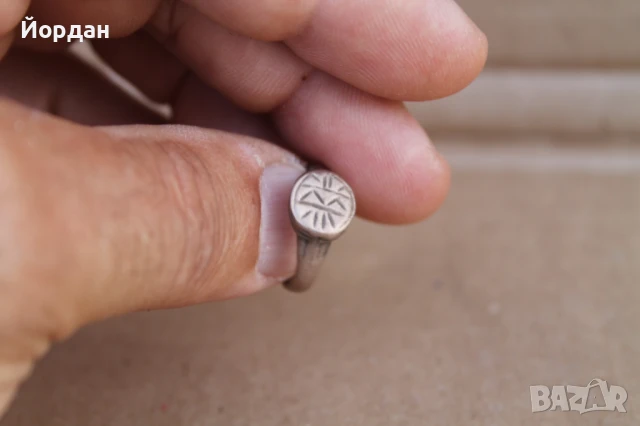 Стар Османски сребърен пръстен, снимка 6 - Пръстени - 51182353