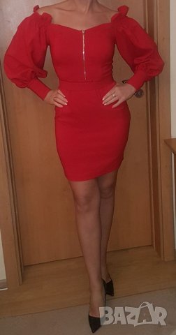 Официална  рокля с еластичност модел  Fervente Istanbul , снимка 2 - Рокли - 32722556