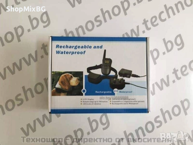  Електронен нашийник за обучение на куче - водоустойчив и с акумулаторни батерии 